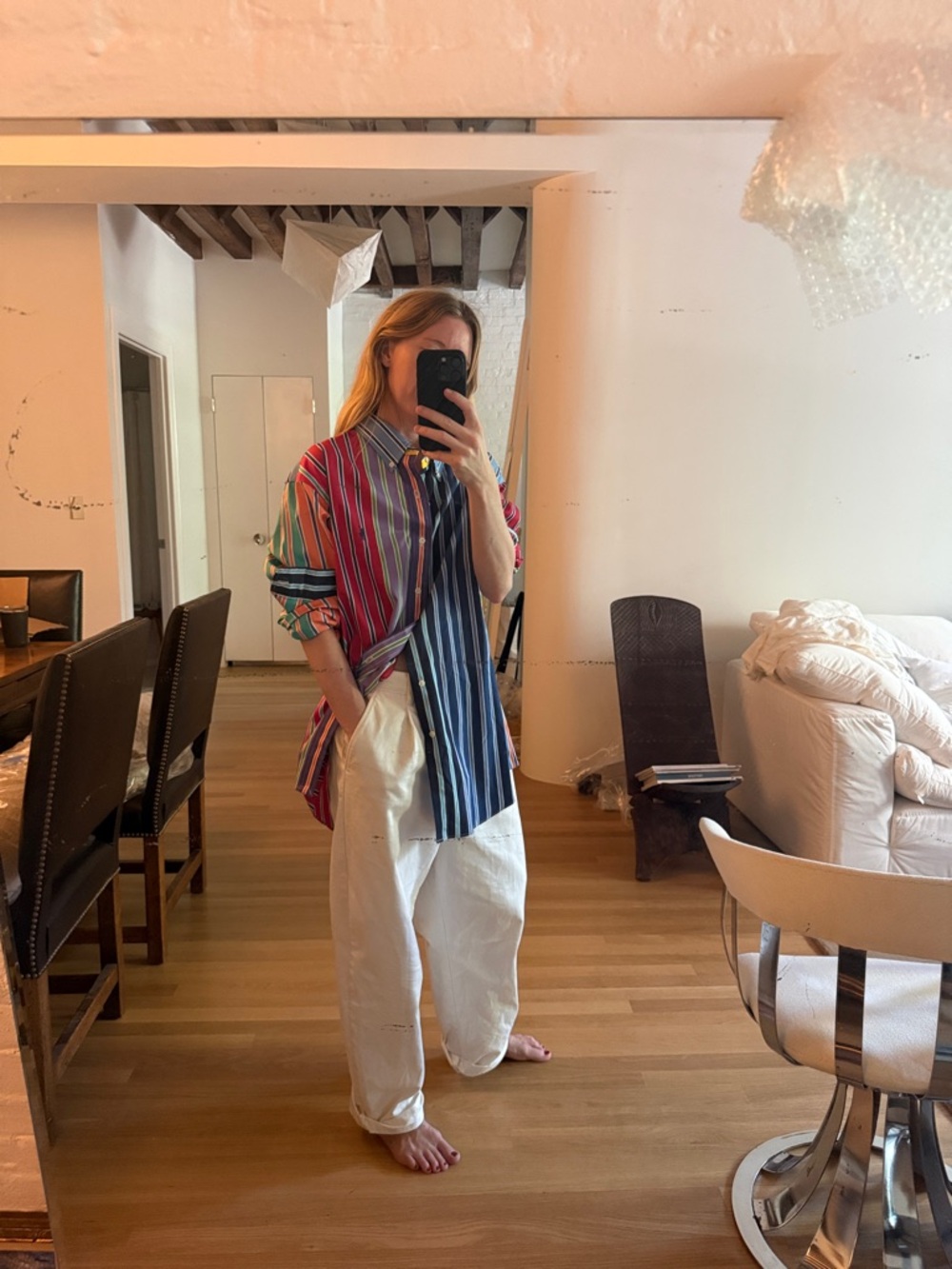 90s Ralph Lauren Multi Stripe Button Down